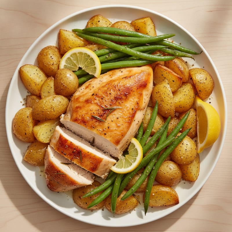 Herb-Roasted Chicken with Potatoes