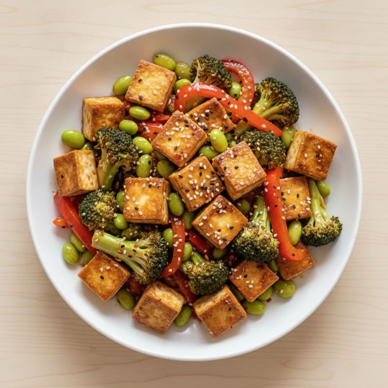Sesame Tofu Stir-Fry
