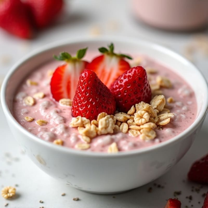 Creamy Strawberry Overnight Oats