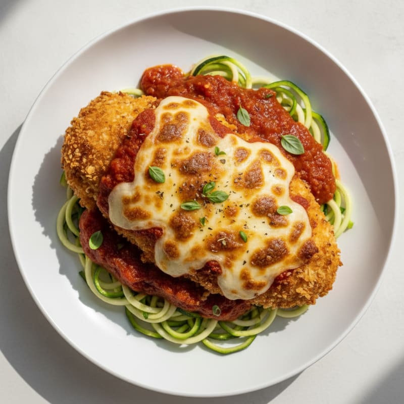 Crispy Chicken Parmesan with Marinara