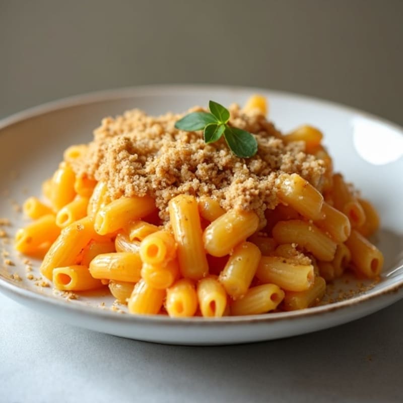 Butternut Squash Macaroni Bake with Crispy Breadcrumbs