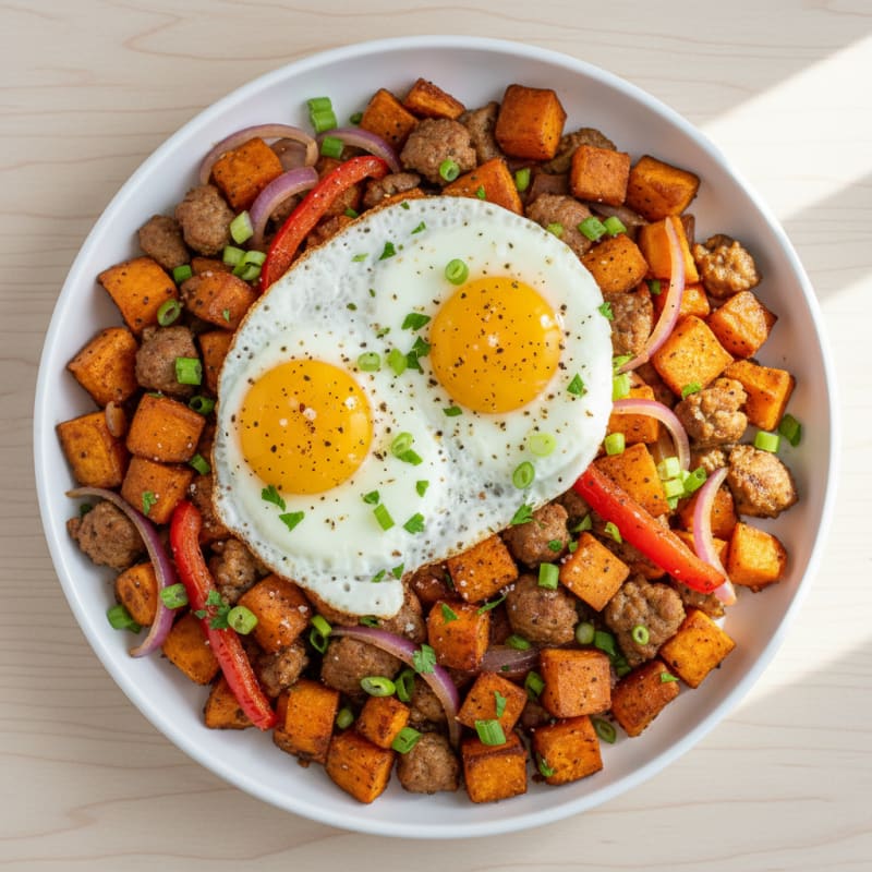Sheet Pan Sausage and Veggie Hash
