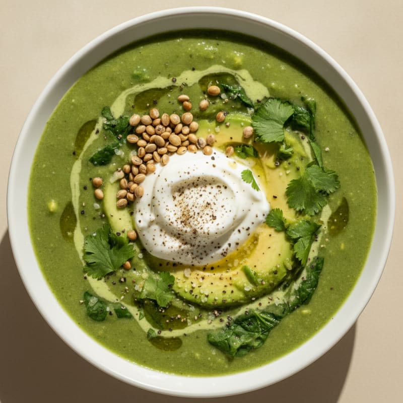Savory Green Goddess Protein Smoothie