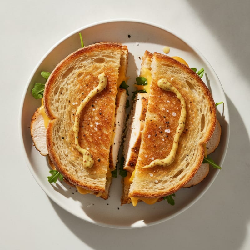 High-Protein Sourdough Grilled Cheese