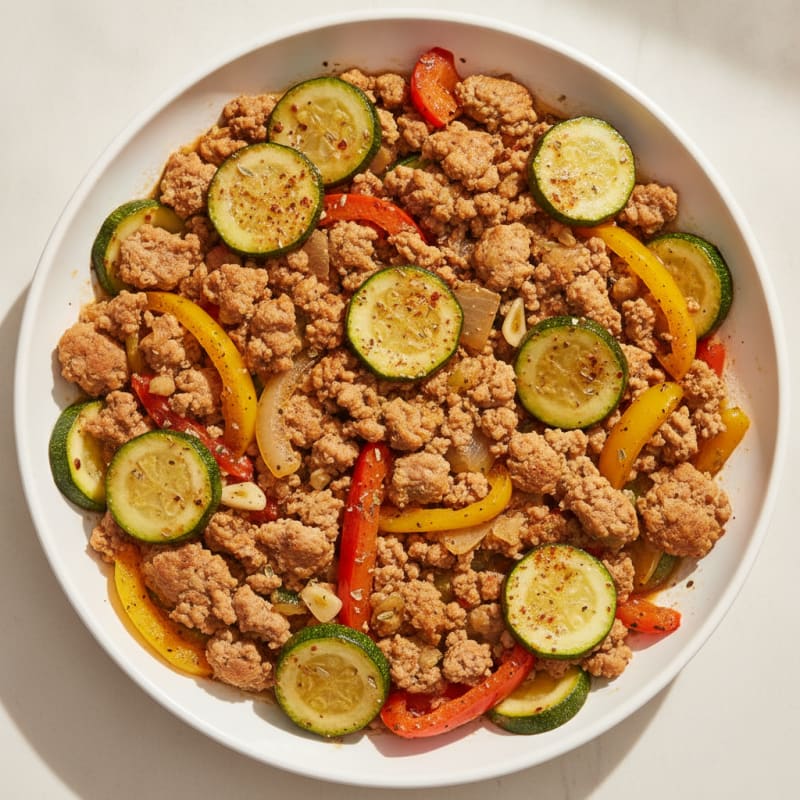 Ground Turkey and Vegetable Skillet
