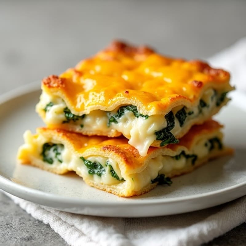 Oven-Baked Cheesy Pasta Squares