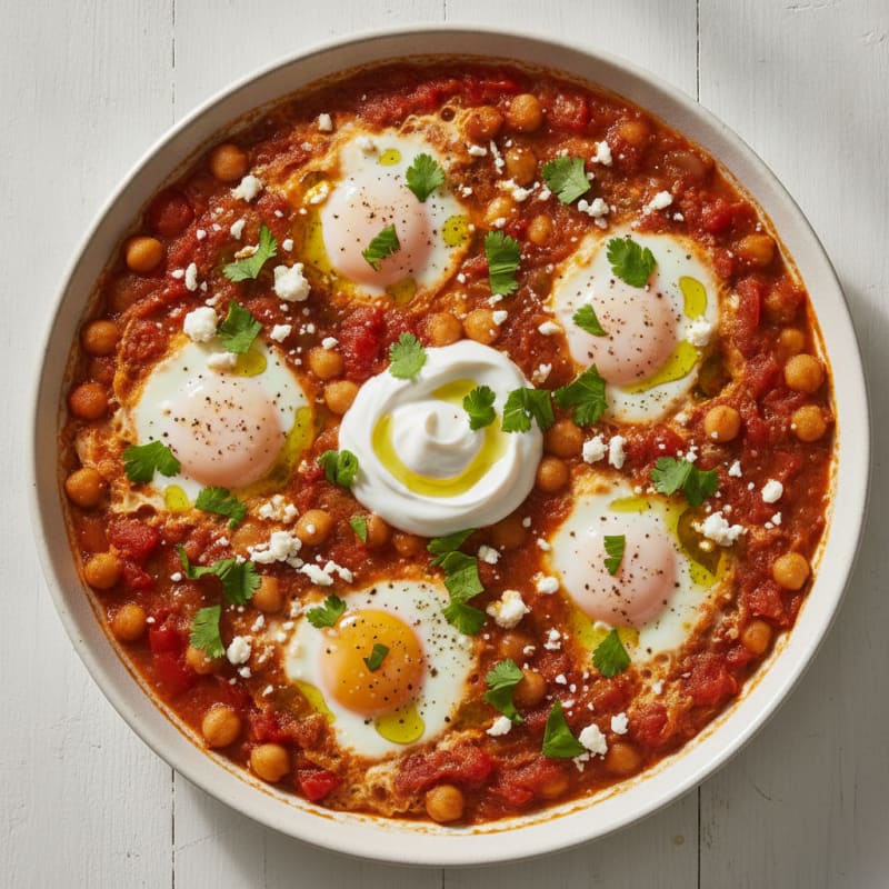 Authentic Shakshuka with Feta and Herbs