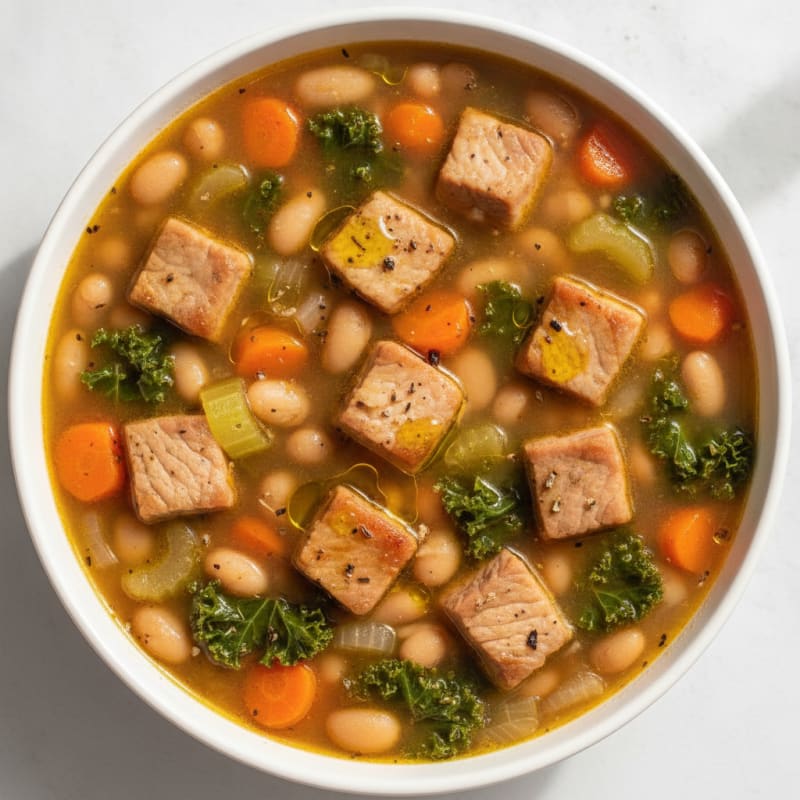 Hearty Pork Chop and Vegetable Soup