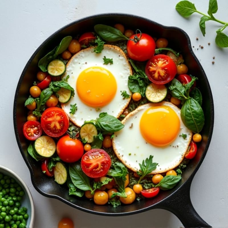Sheet Pan Roasted Veggie and Egg Bake