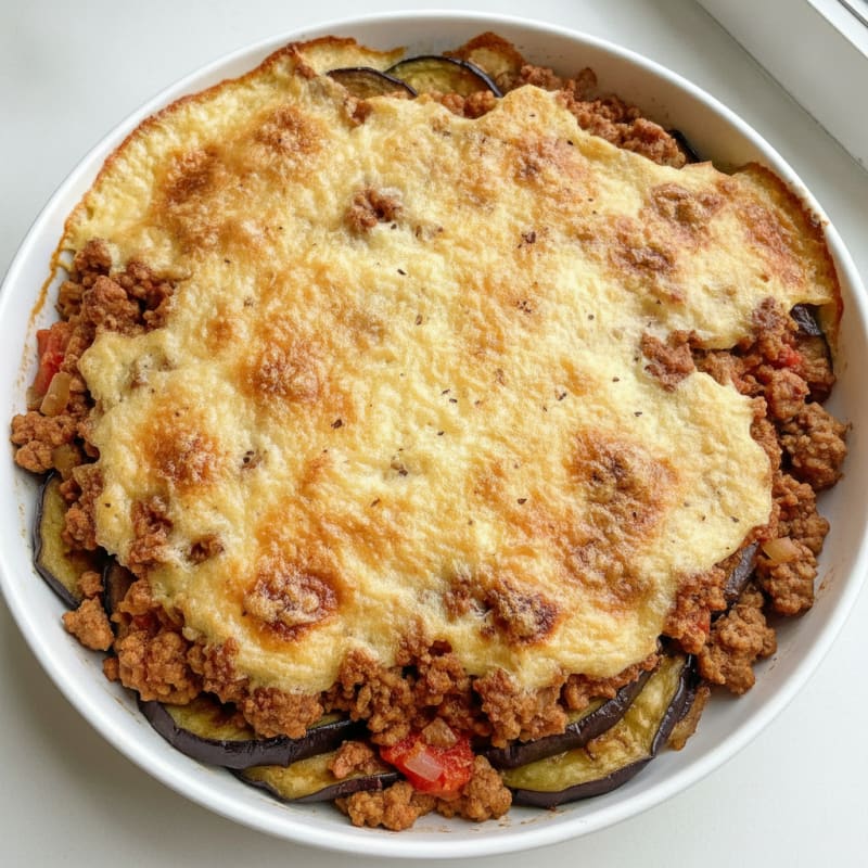 Lamb and Eggplant Moussaka with Béchamel