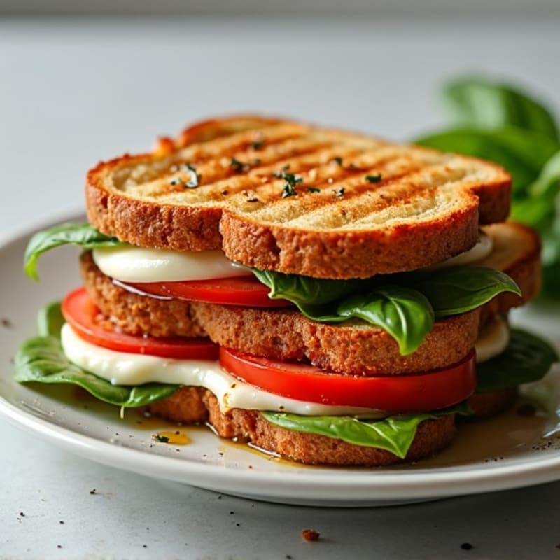 Crispy Grilled Caprese Sandwich