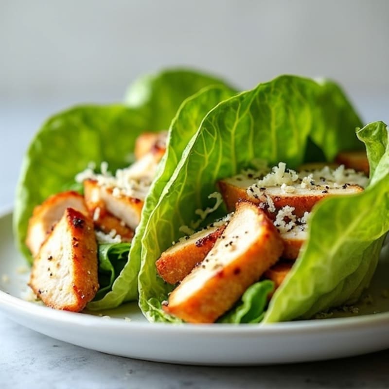 Grilled Chicken Caesar Lettuce Wraps