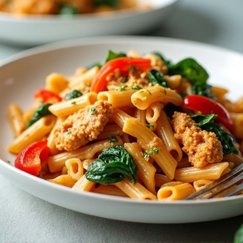 Healthy Creamy Spicy Cajun Chicken Pasta