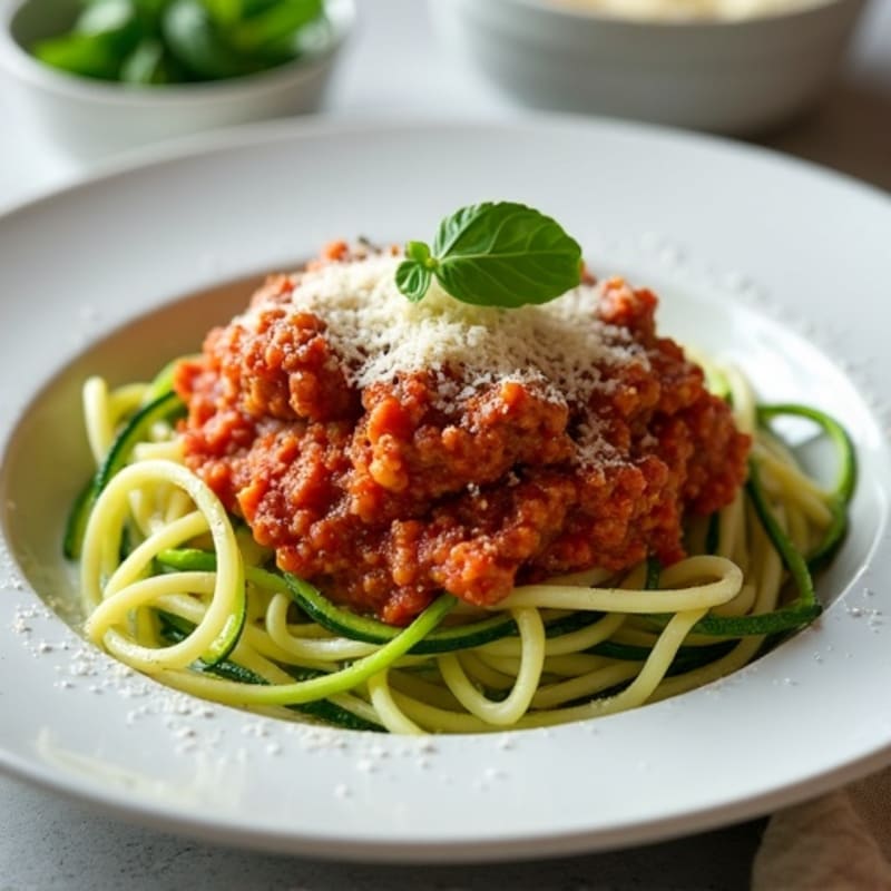 Protein-Packed Turkey Bolognese with Zucchini Noodles