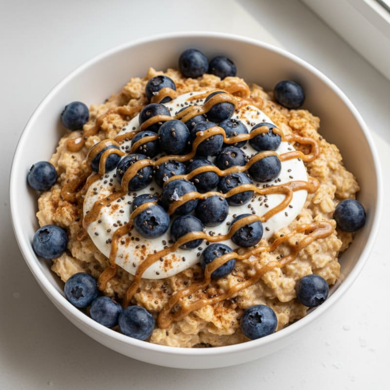 Protein-Packed Berry Oatmeal Bowl