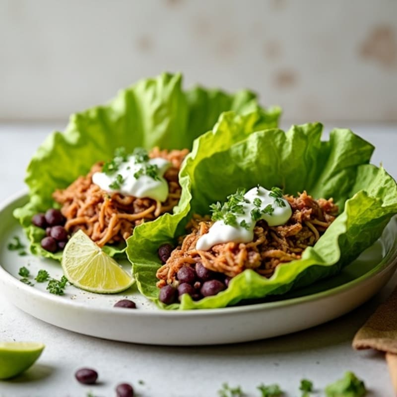 Smoky Pulled Pork Lettuce Wraps