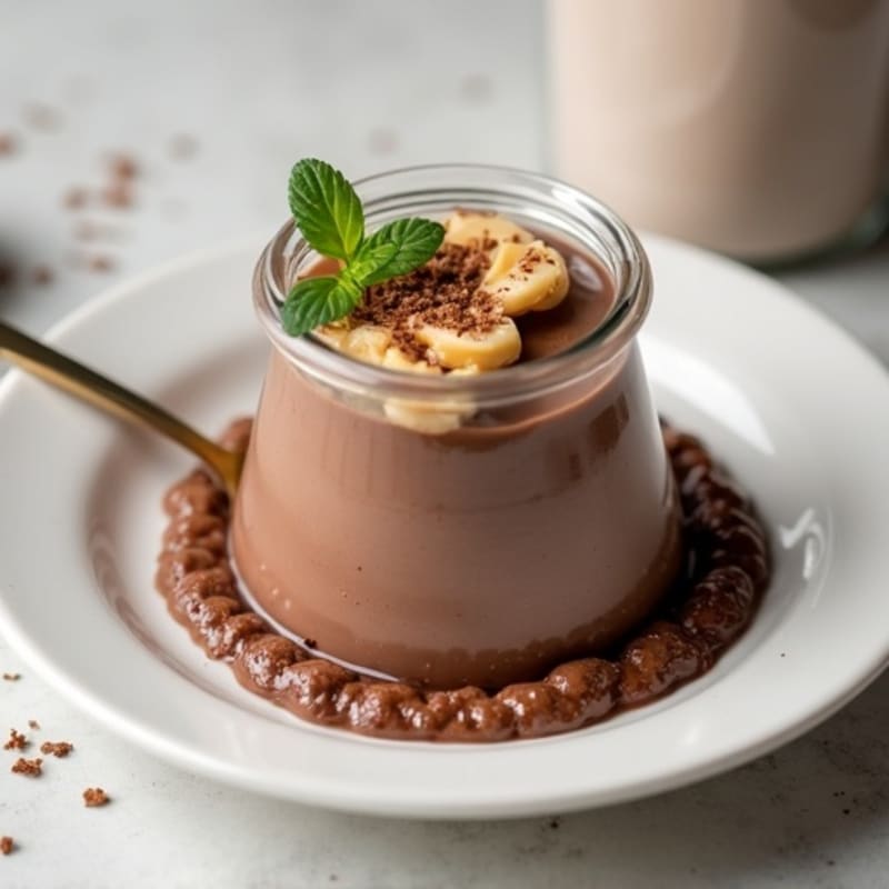 Silky Chocolate Protein Pudding with Greek Yogurt