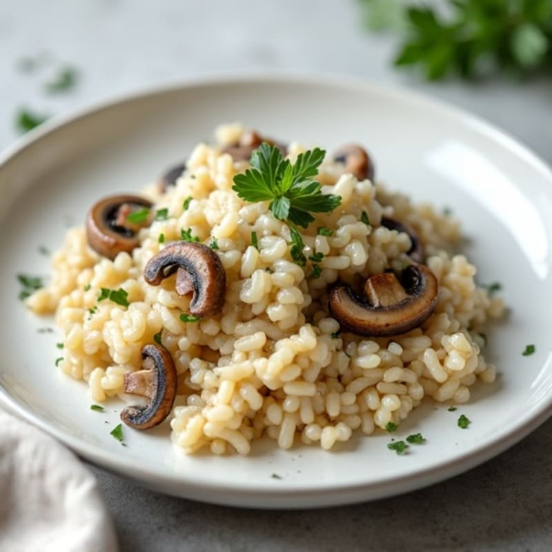 Creamy Mushroom Risotto with Fresh Herbs