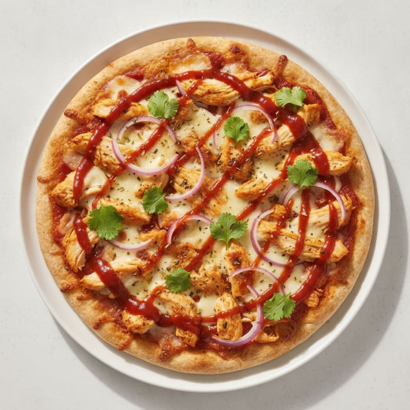 High-Protein BBQ Chicken Pizza