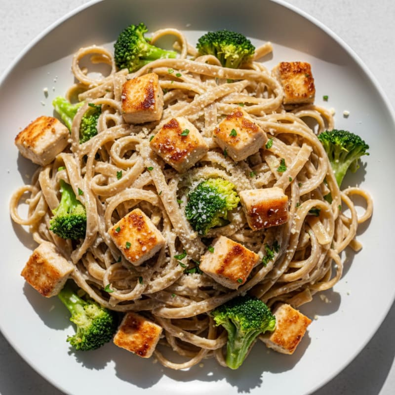 Garlic Parmesan Chicken Alfredo Pasta