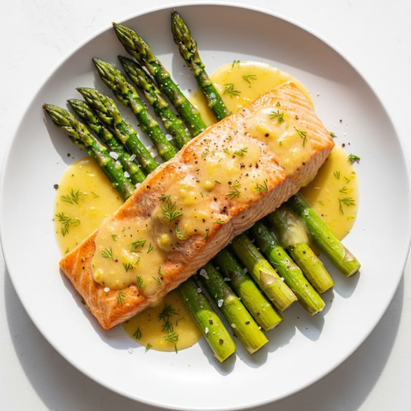 Baked Salmon with Lemon-Dill Sauce