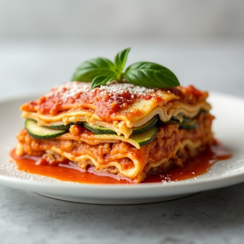 Lean Turkey Zucchini Lasagna
