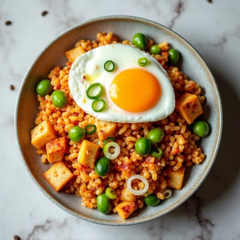 Crispy Cauliflower Kimchi Fried Rice