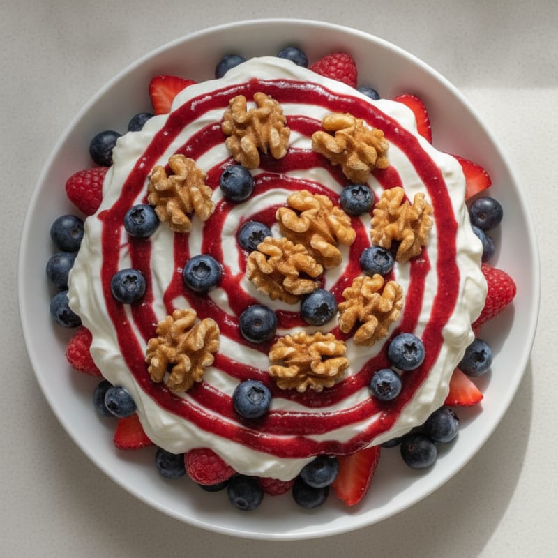 Creamy Greek Yogurt Protein Parfait with Mixed Berries