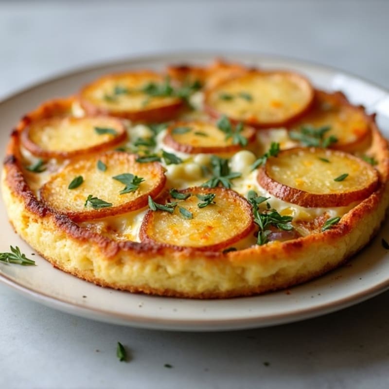 Crispy Potato and Caramelized Onion Frittata
