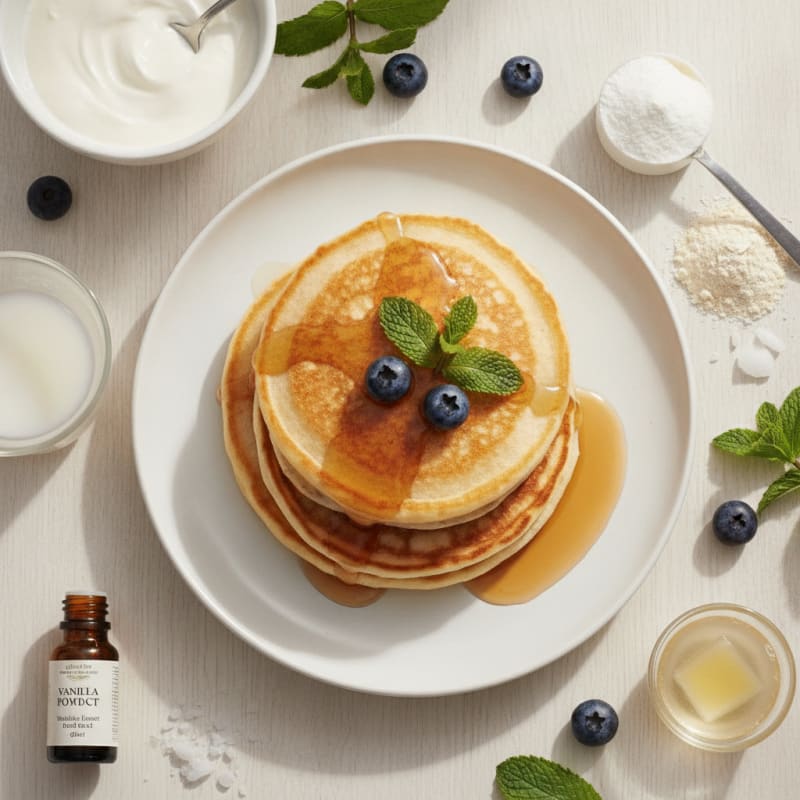 Fluffy Buttermilk Protein Pancakes