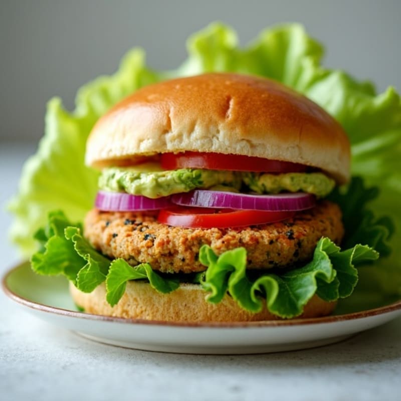 Lean Turkey Spinach Burger with Avocado Spread