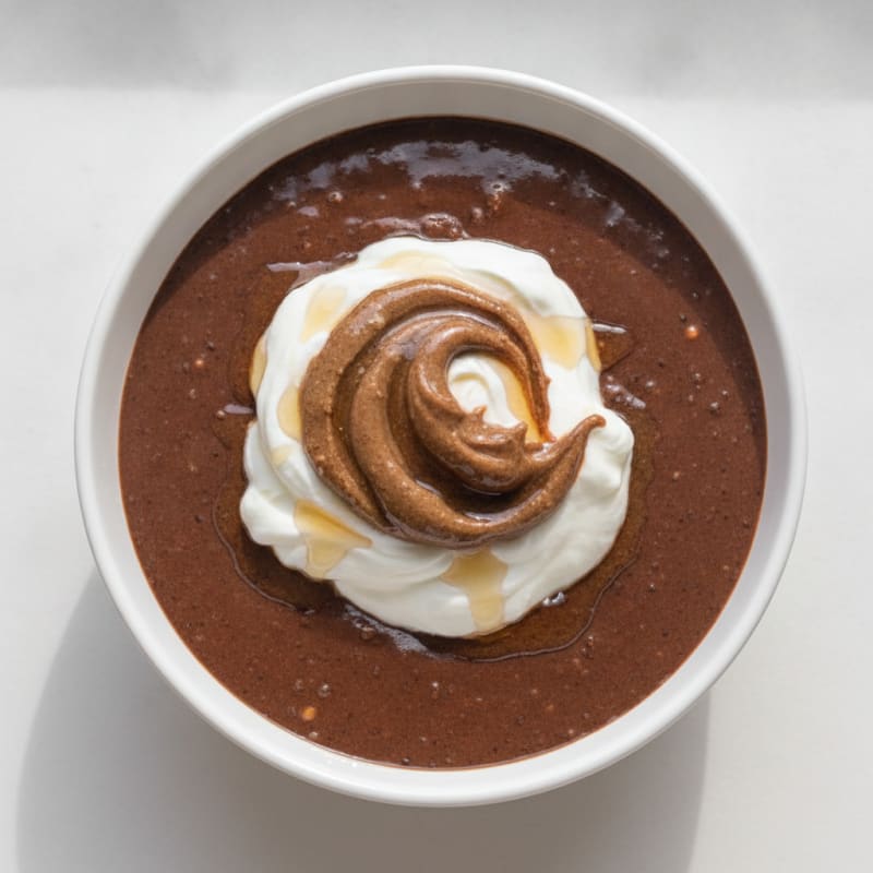 Silky Chocolate Protein Pudding with Greek Yogurt