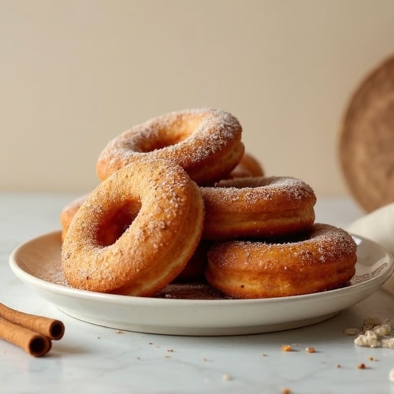 Baked Protein-Rich Maple Cinnamon Donuts