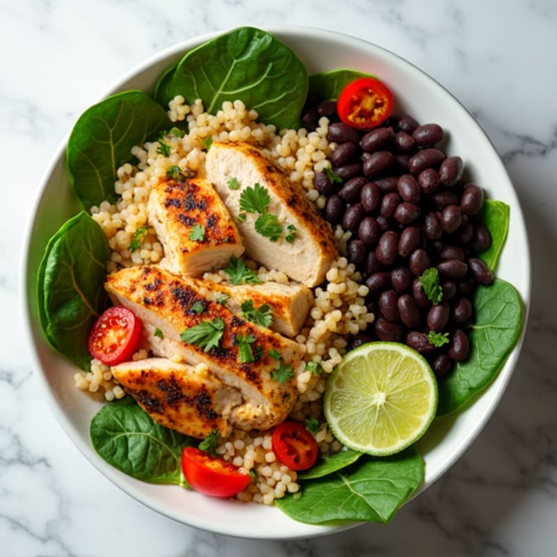 Cilantro-Lime Black Bean Chicken Bowl