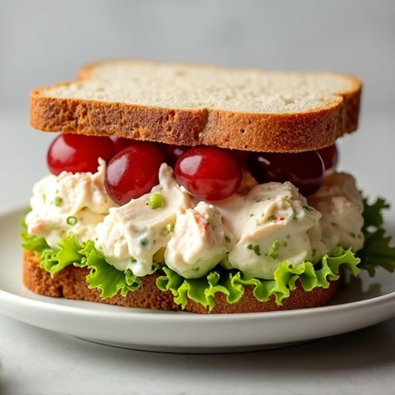 Healthy Creamy Chicken Salad Sandwich