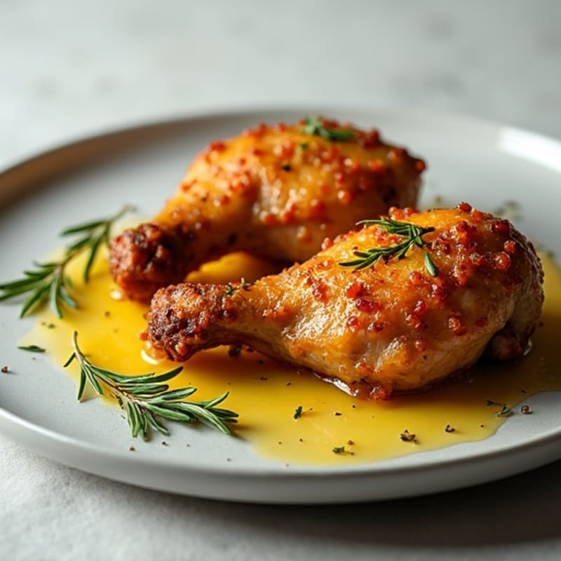 Crispy Herb-Roasted Chicken Thighs with Garlic