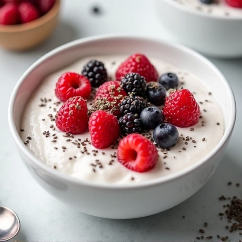 Creamy Greek Yogurt Protein Bowl with Mixed Berries