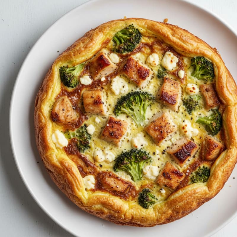 Chicken and Broccoli Frittata