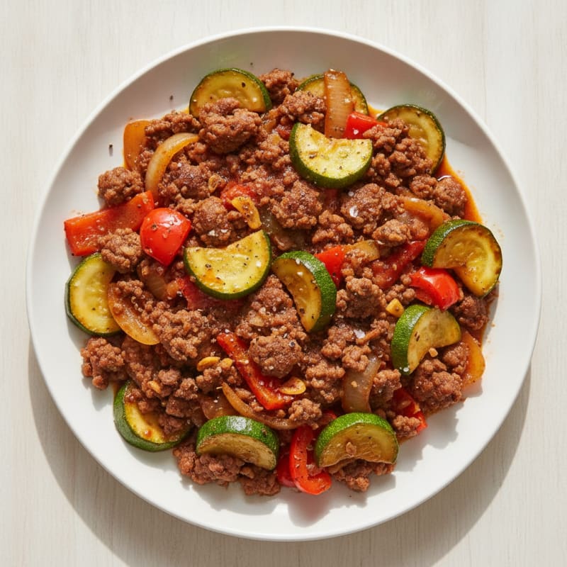 Ground Beef and Vegetable Skillet