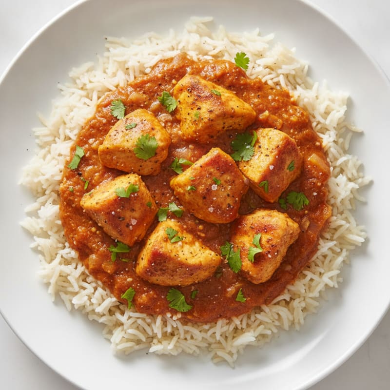 Indian Spiced Chicken Masala with Basmati