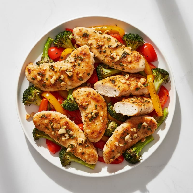 Garlic Herb Roasted Chicken Tenders