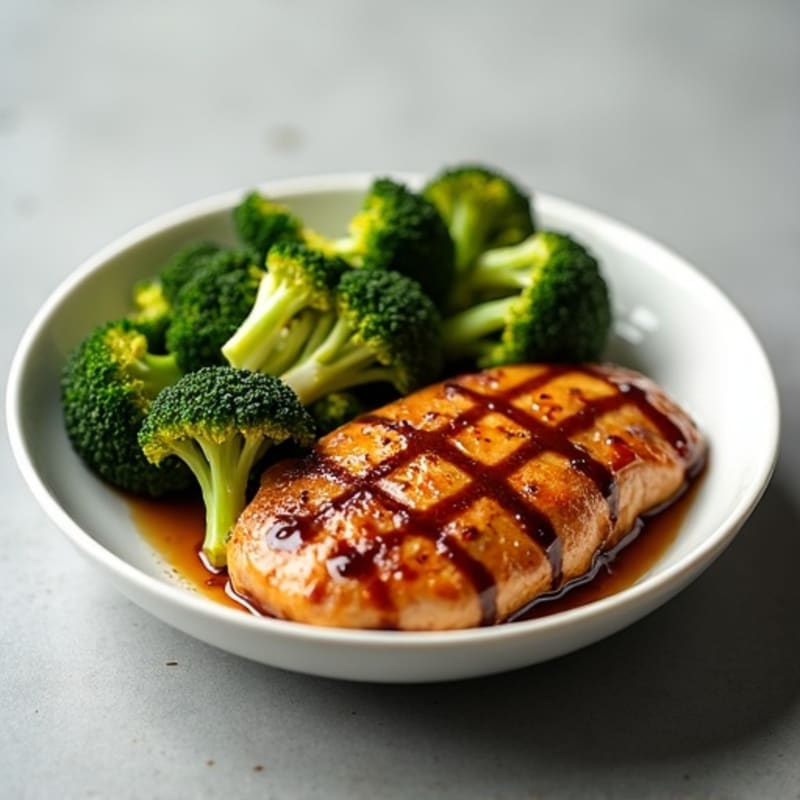 Teriyaki Glazed Chicken with Roasted Broccoli