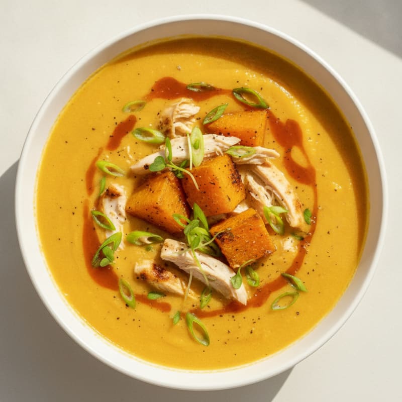 Roasted Butternut Squash and Coconut Soup