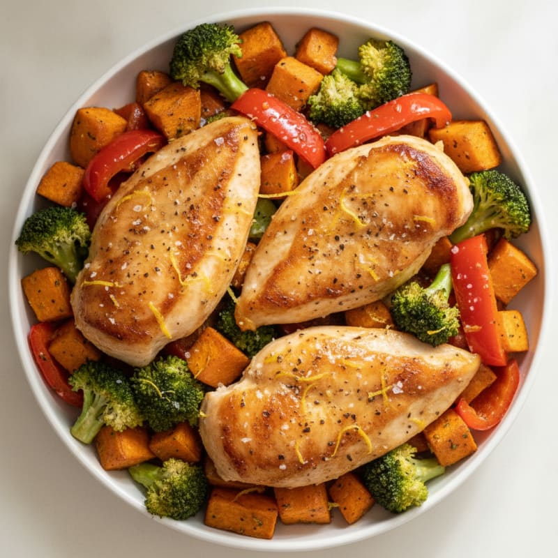 Lemon Herb Roasted Chicken and Vegetables