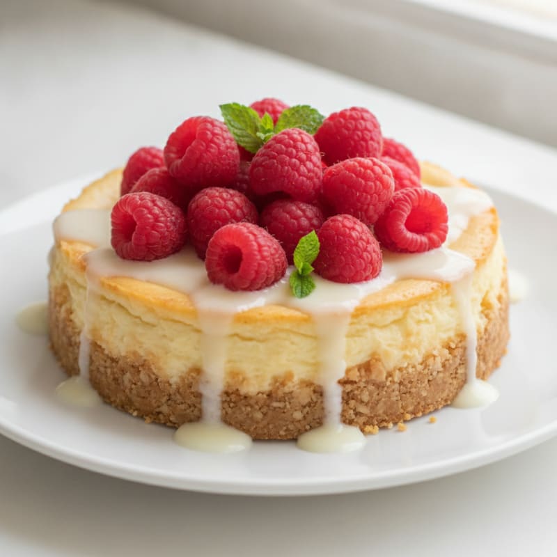 Silky Greek Yogurt Protein Cheesecake
