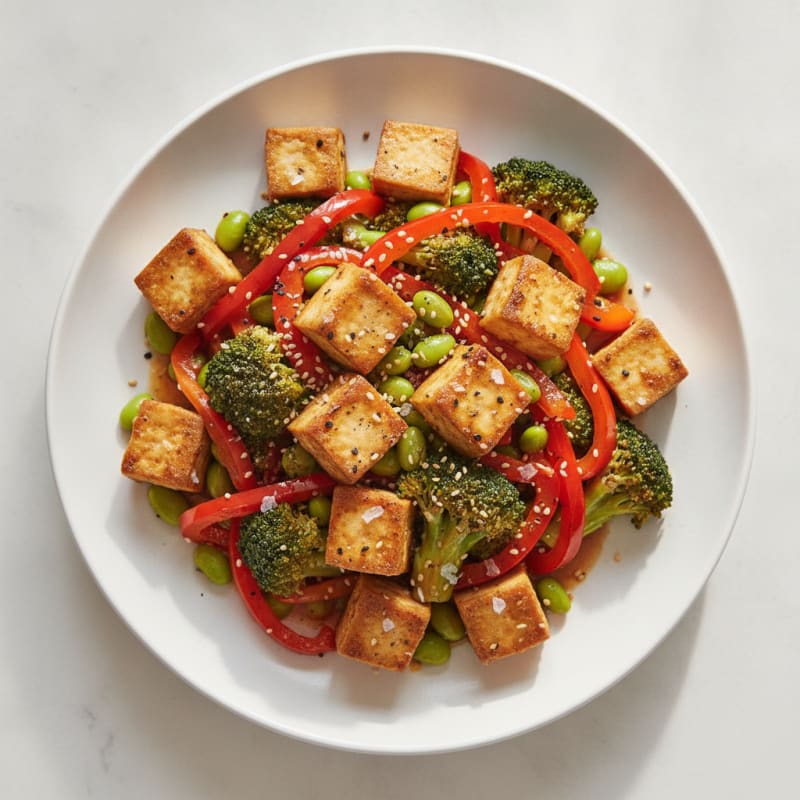 Sesame Tofu Stir-Fry