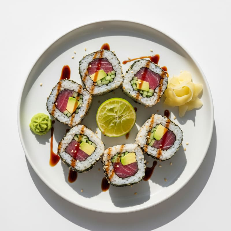 Zesty Fresh Tuna Sushi Rolls