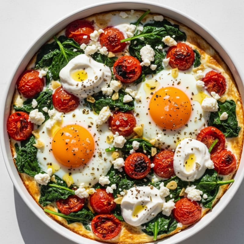 Baked Eggs with Roasted Tomatoes