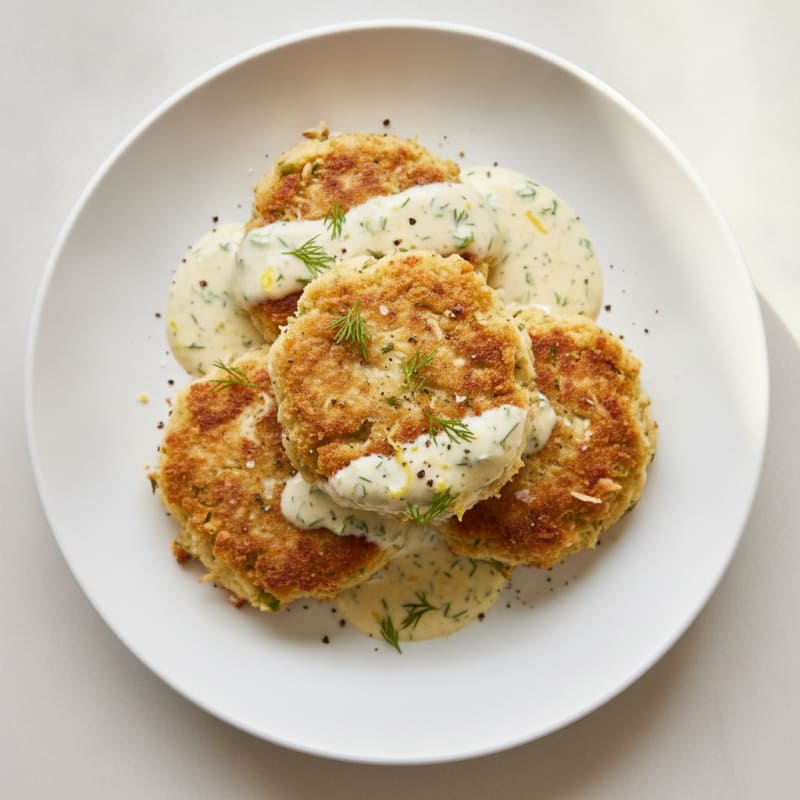 Lump Crab Cakes with Lemon-Dill Aioli