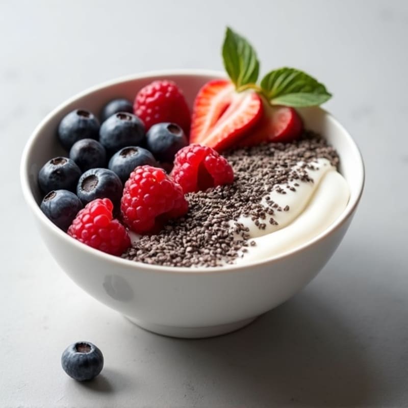 Creamy Greek Yogurt Protein Bowl with Mixed Berries